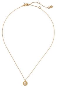 kate spade new york pavé mini initial pendant necklace