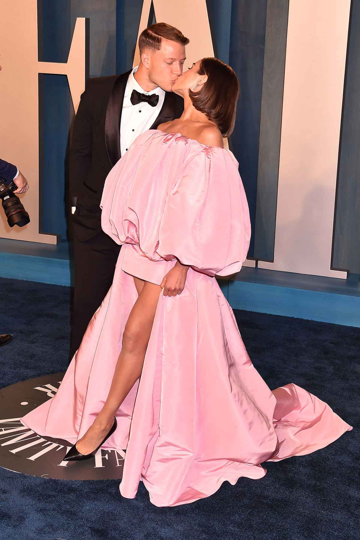 Olivia Culpo Christian McCaffrey Vanity Fair Oscars Party