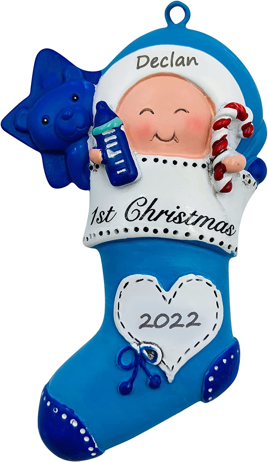 santaornaments Personalized Baby's First Christmas