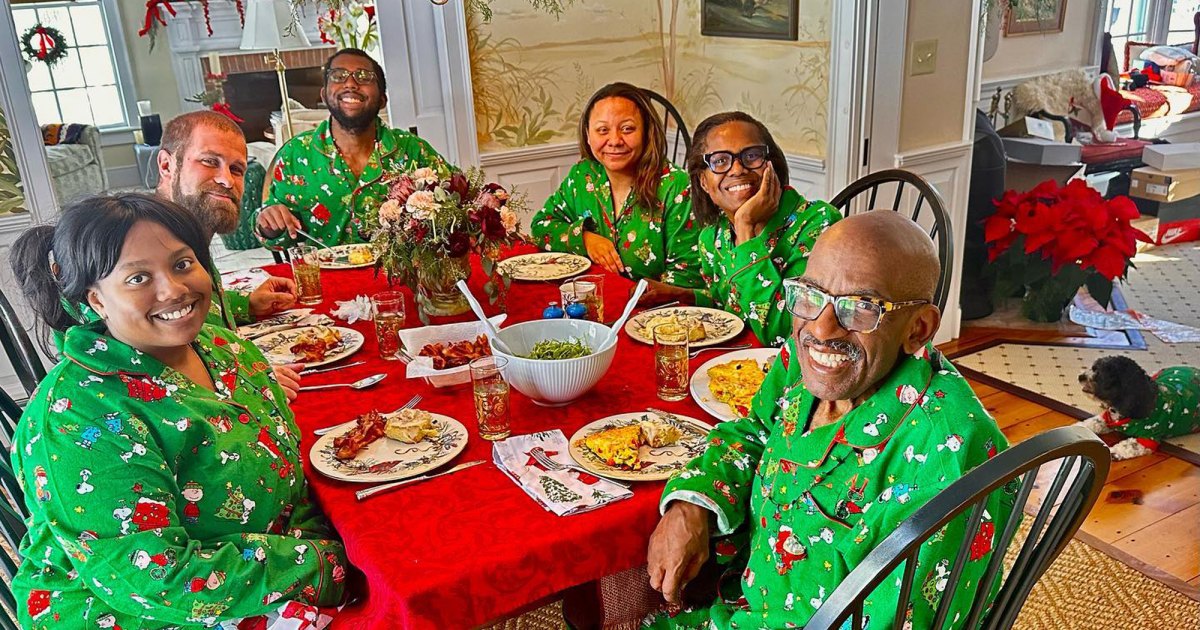 Matching Christmas PJs! Al Roker’s Family Photo Album