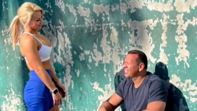 Alex Rodriguez and Jac Cordeiro's Relationship Timeline december blue shorts