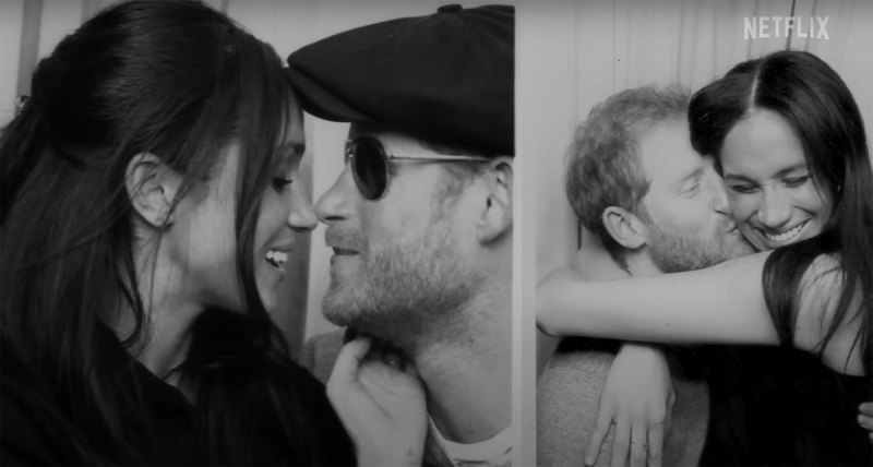 All of Meghan and Harry’s Personal, Never Before Seen Photos in Doc kiss and hug