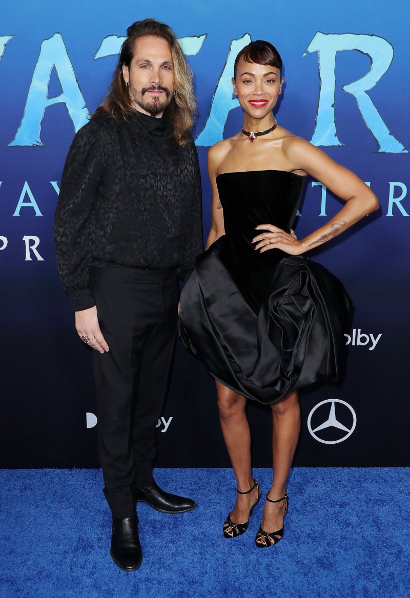 Best Couple Style Moments 2022 - 119 Marco Perego and Zoe Saldana 'Avatar: The Way of Water' film premiere, Los Angeles, California, USA - 12 Dec 2022