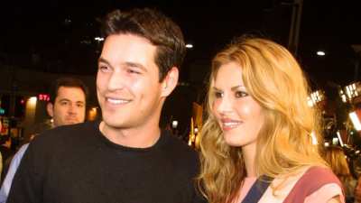 Brandi Glanville and Eddie Cibrian: The Way They Were striped dress