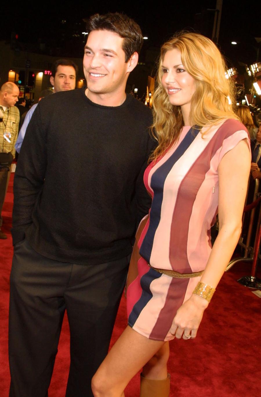 Brandi Glanville and Eddie Cibrian: The Way They Were striped dress