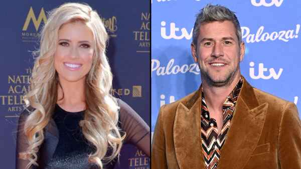 Christina Haack and Ant Anstead Share Separate Holiday Photos With Son Hudson After Settling Custody Case brown suit