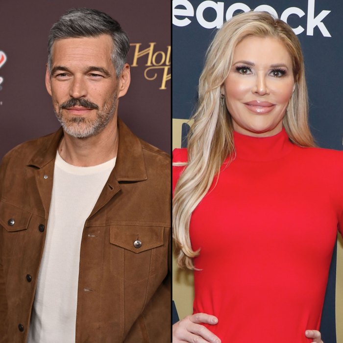 Eddie Cibrian Denies Cheating on Ex-Wife Brandi Glanville With Piper Perabo: 'Fun Times' at Christmas Await red mockneck dress