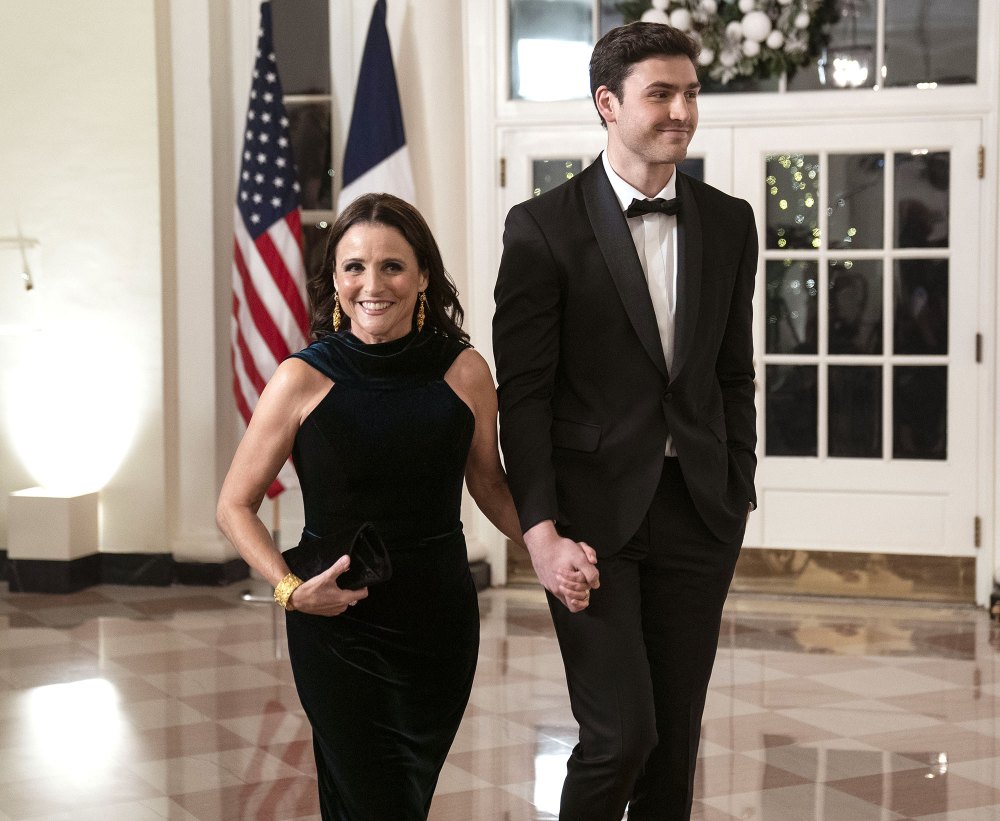 Feature Julia Louis-Dreyfus Holds Hands With Son Charlie Hall at White House State Dinner