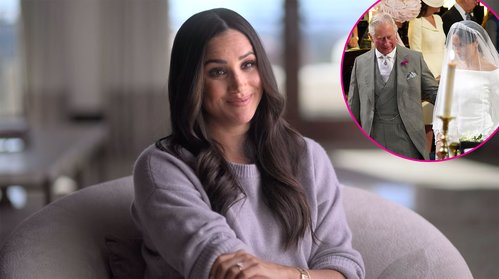 Feature Meghan Markle Says It Was Important for King Charles III to Walk Her Down the Aisle
