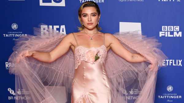 Florence Pugh Twirls in Tulle