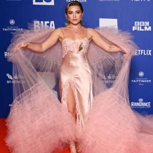 Florence Pugh Twirls in Tulle