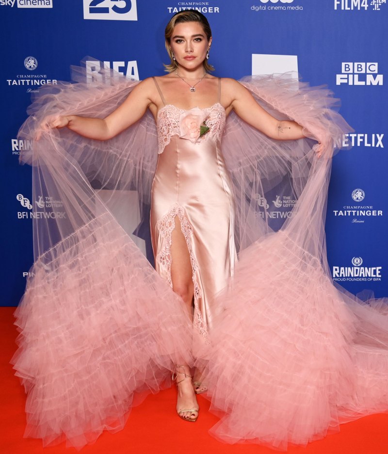 Florence Pugh Twirls in Tulle