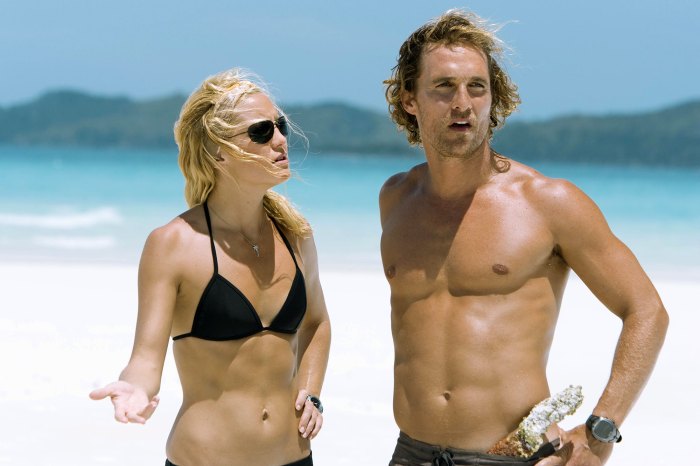 Kate Hudson sagt, der hemdlose Matthew McConaughey habe sie nach der Scheidung von Chris Robinson aufgemuntert