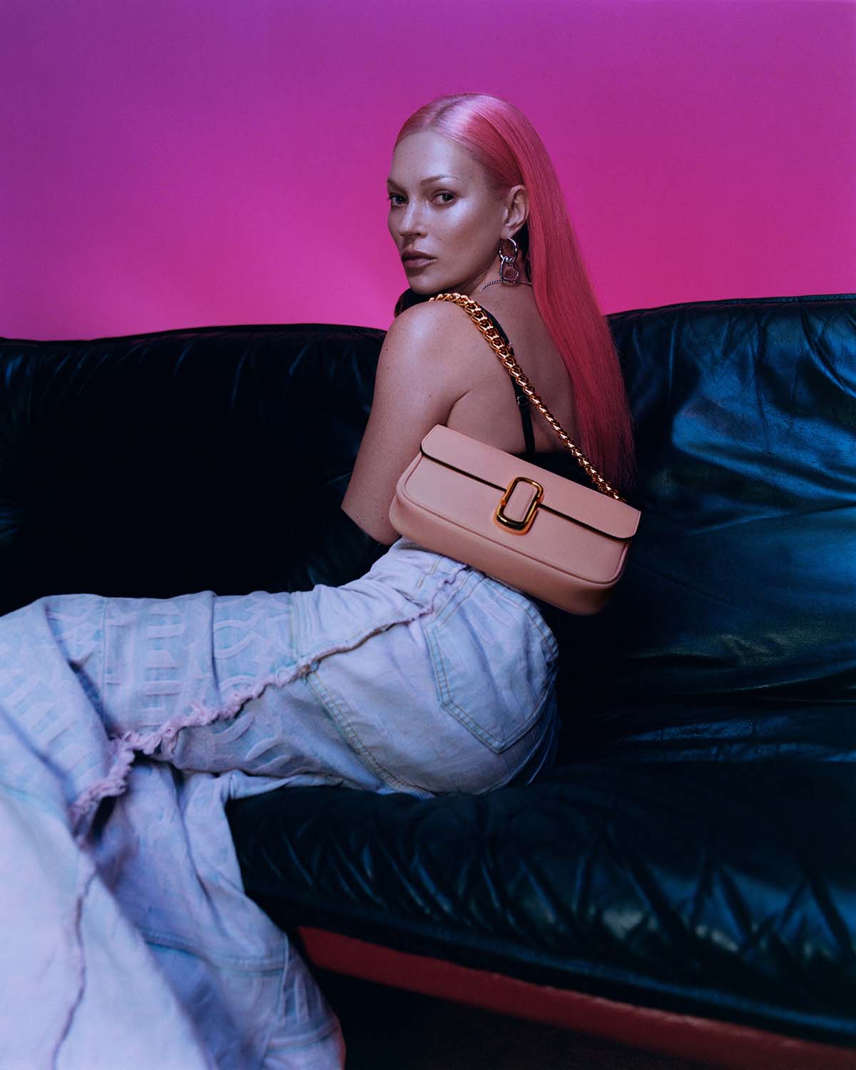 Kate Moss Resurrects Her Iconic Pink Hair in Marc Jacobs Ad