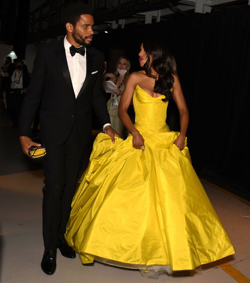 Kerry Washington and Husband Nnamdi Asomugha's Relationship Timeline yellow gown