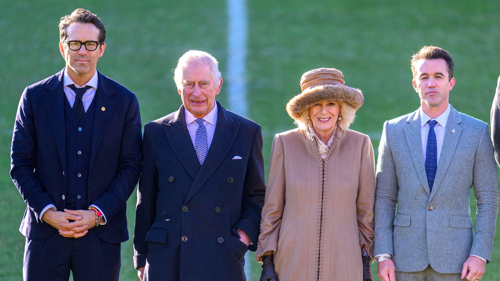 King Charles III and Duchess Camilla Meet Ryan Reynolds Rob McElhenney
