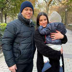 Lea Michele Zandy Reich with son in park