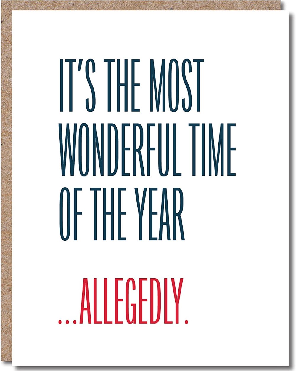 Modern Wit 8 Pack Funny Christmas Cards Boxed With Envelopes