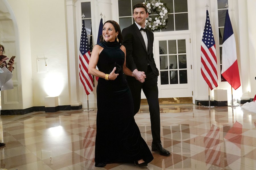 Mom’s Escort Julia Louis-Dreyfus Holds Hands With Son Charlie Hall at White House State Dinner