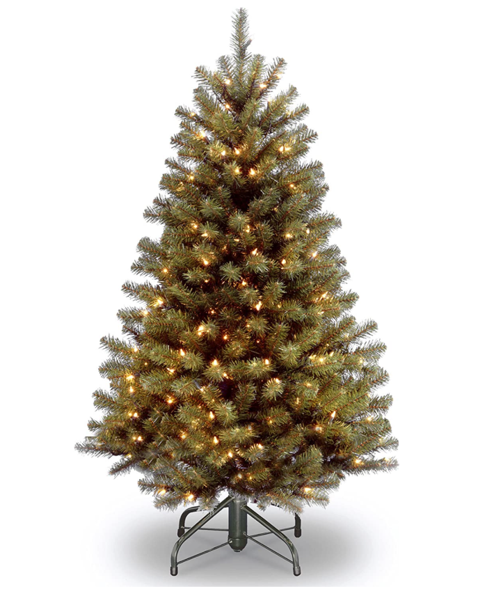 National Tree Company 4.5 Foot Pre-Lit Artificial Full Christmas Tree