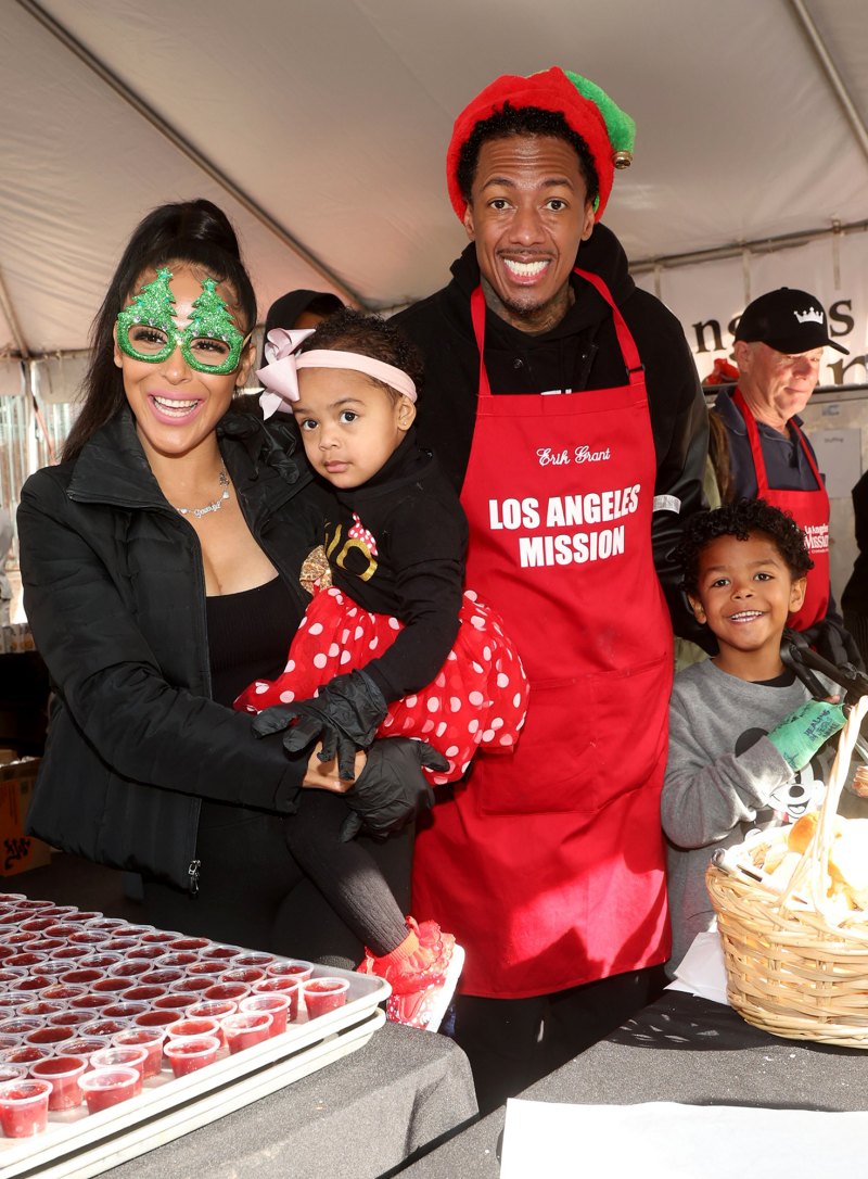 Nick Cannon and Brittany Bell celebrate Christmas with their children by feeding the homeless