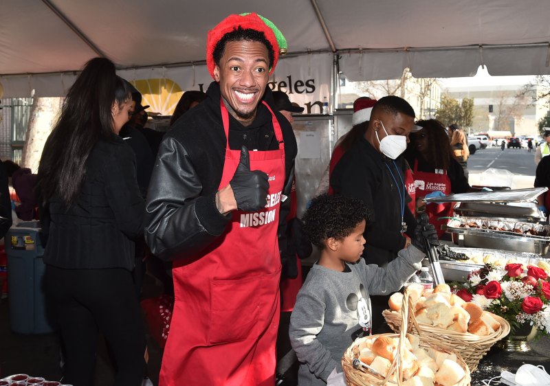 Nick Cannon and Brittany Bell Celebrate Christmas With Their Kids While Feeding the Homeless