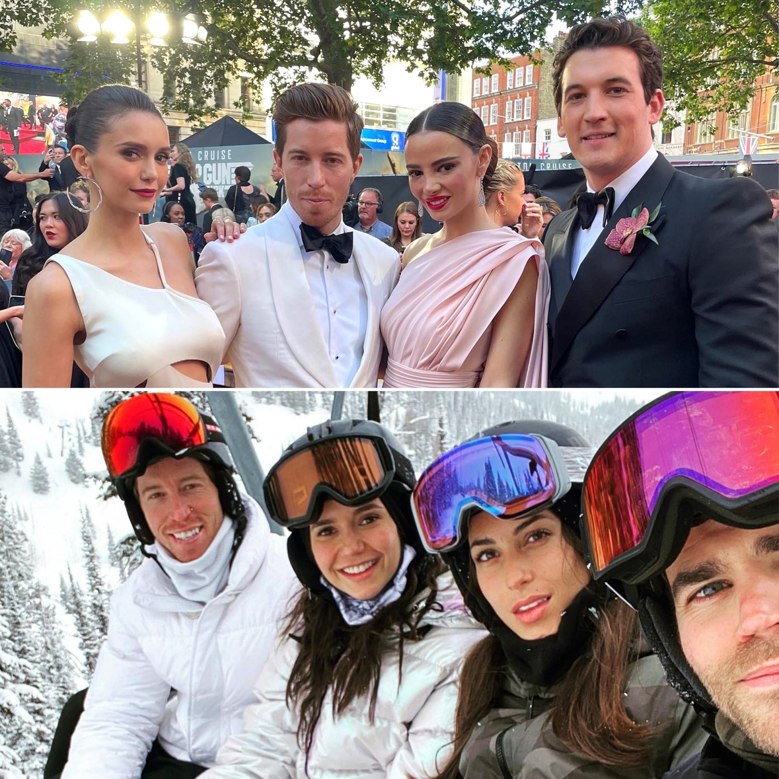 Nina Dobrev and Shaun White’s Star-Studded Double Dates With Their Celebrity Friends Over the Years