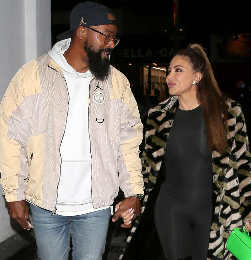 Larsa Pippen and Michael Jordan’s Son Marcus Jordan’s Relationship Timeline tan coat