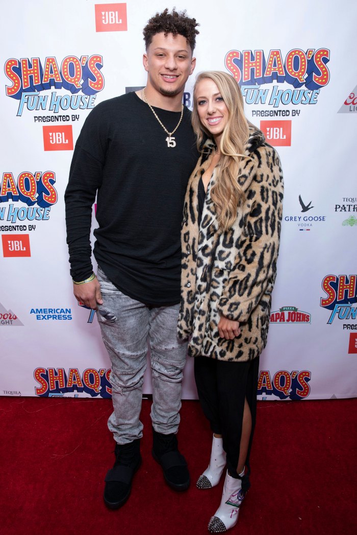 Patrick Mahomes and Brittany Matthews Are in ‘Pure Baby Bliss’ After Welcoming Son Bronze- Inside Their Life as a Family of 4 - 851 Shaqs Fun House, Atlanta, USA - 01 Feb 2019