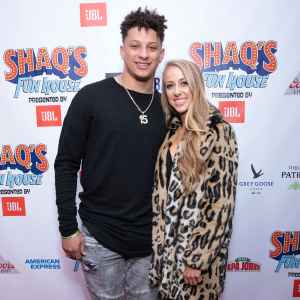 Patrick Mahomes and Brittany Matthews Are in ‘Pure Baby Bliss’ After Welcoming Son Bronze- Inside Their Life as a Family of 4 - 851 Shaqs Fun House, Atlanta, USA - 01 Feb 2019
