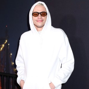 Pete Davidson Spotted With Costars Chase Sui Wonders and Rachel Sennott at Hockey Game Amid Emily Ratajkowski Romance white hoodie