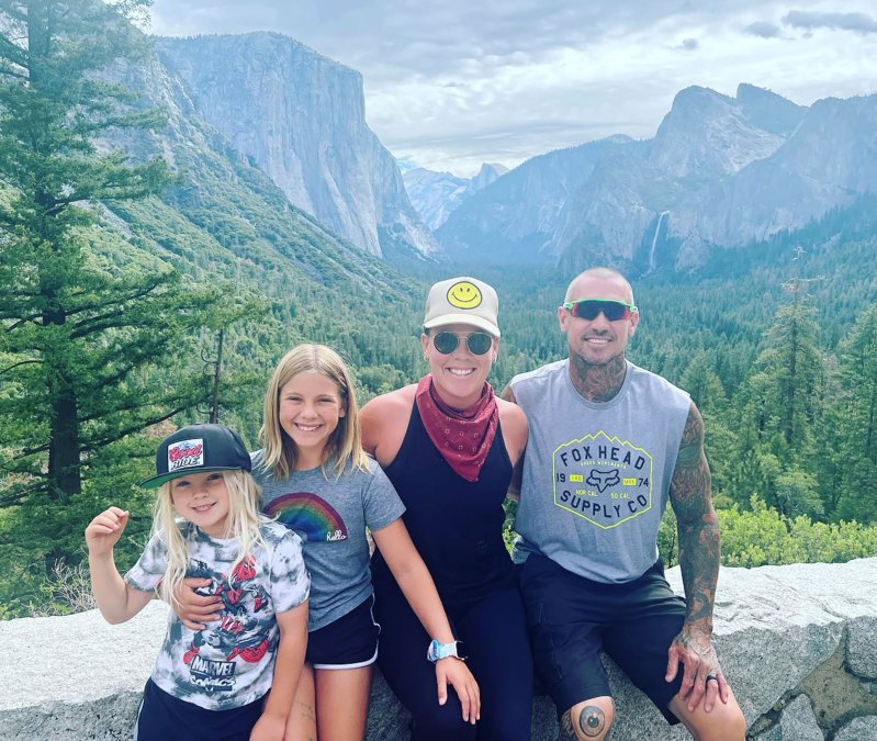 Pink and Carey Hart’s Family Album hiking mountains