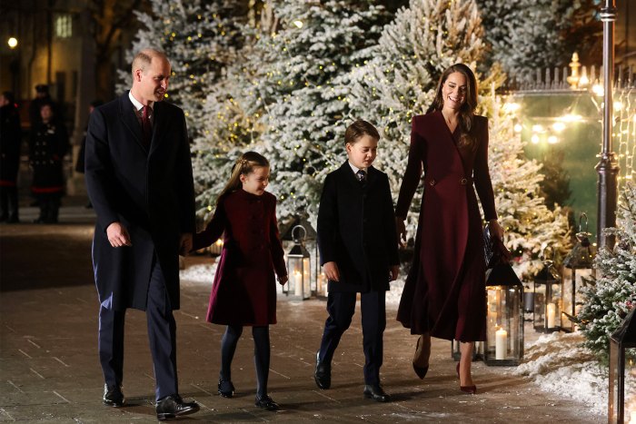 Prince George and Princess Charlotte Match Their Parents at Princess Kates Christmas Concert 240