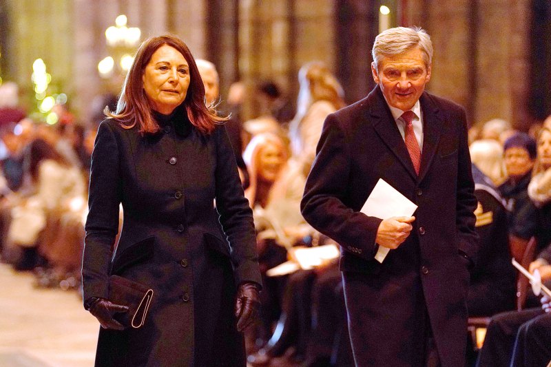 Prince George and Princess Charlotte Match Their Parents at Princess Kate's Christmas Concert - 252 Carole and Michael Middleton Christmas carol service at Westminster Abbey, London, UK - 15 Dec 2022