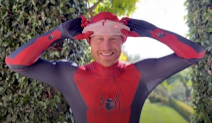 Prince Harry Sends Video Message To Military Kids - Dressed As Spider-Man!