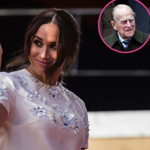 Prince Philip Couldn't Hear Meghan Markle at 1st Christmas With Royals: She Had His 'Bad Ear' beaded white dress