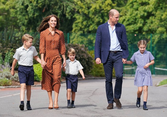 Prince William and Princess Kate Are All Smiles in 2022 Holiday Card Alongside Prince George, Princess Charlotte and Prince Louis - 182 Prince George, Princess Charlotte and Prince Louis Start at Lambrook School