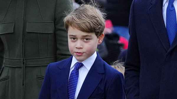 Prince William and Princess Kate Share Son Prince George's Holiday Painting of a Reindeer- See the Portrait - 214 Royals Christmas, Sandringham, United Kingdom - 25 Dec 2022