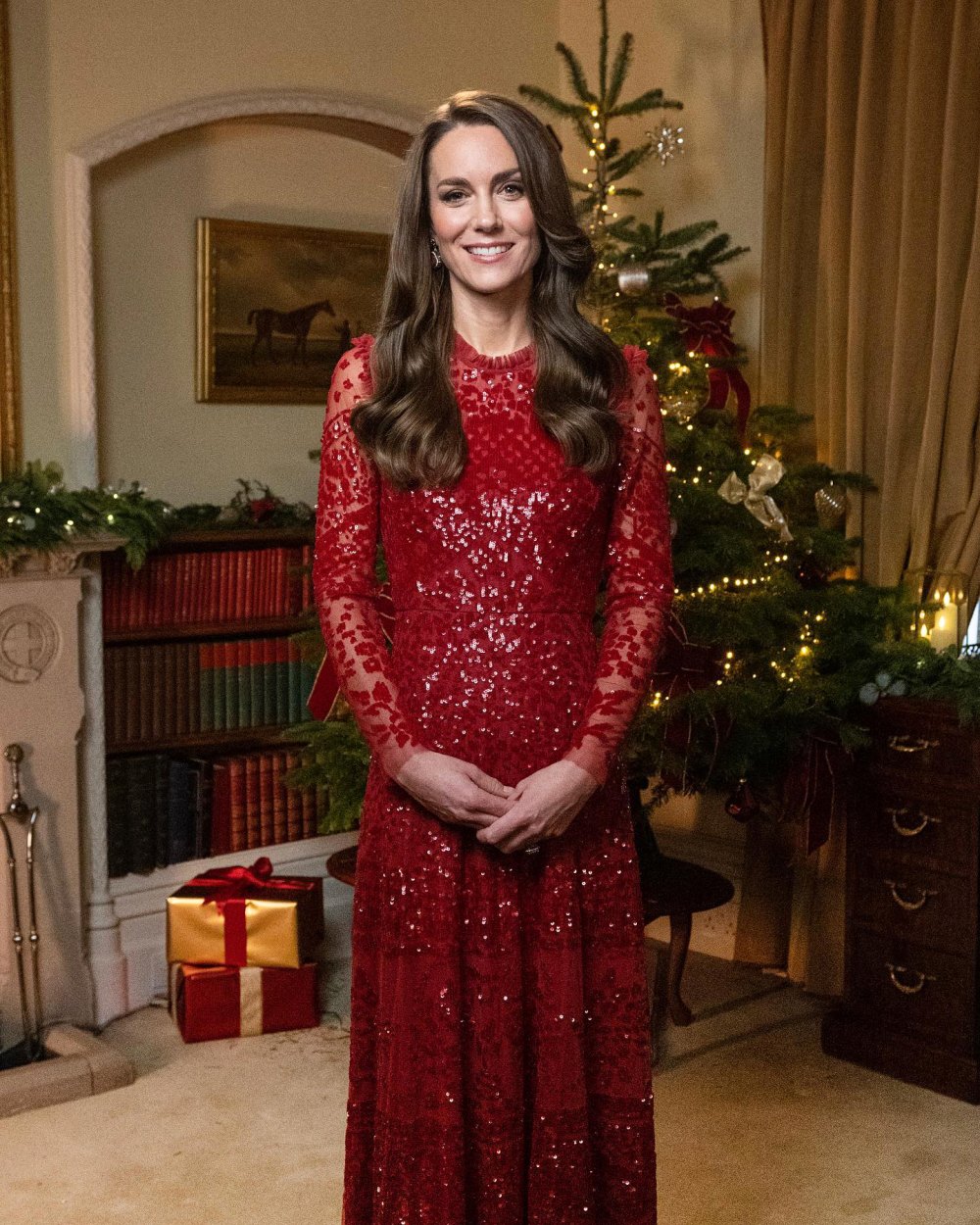 Princess Kate Wears Festive Red Gown While Promoting Holiday Concert 'Royal Carols: Together at Christmas'