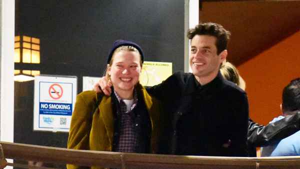 Rami Malek Seen Getting Cozy With Former Costar Lea Seydoux