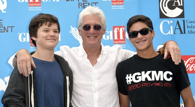 Richard Gere's Sweetest Photos With His 3 Sons, Wife Alejandra Silva Through the Years: Family Album 2014 Italy