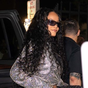 Rihanna Sparkles During Night Out