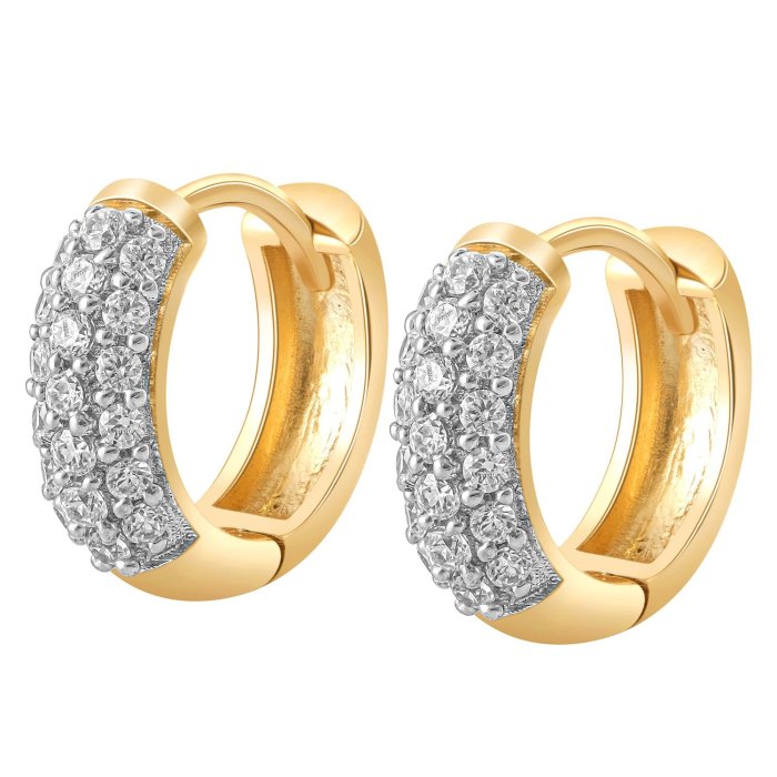 Ritani 0.25 CTW 10kt Yellow Gold Diamond Huggie Earrings