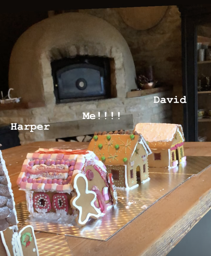 Victoria and David Beckham Get Competitive During Family’s Gingerbread House Decorating Contest