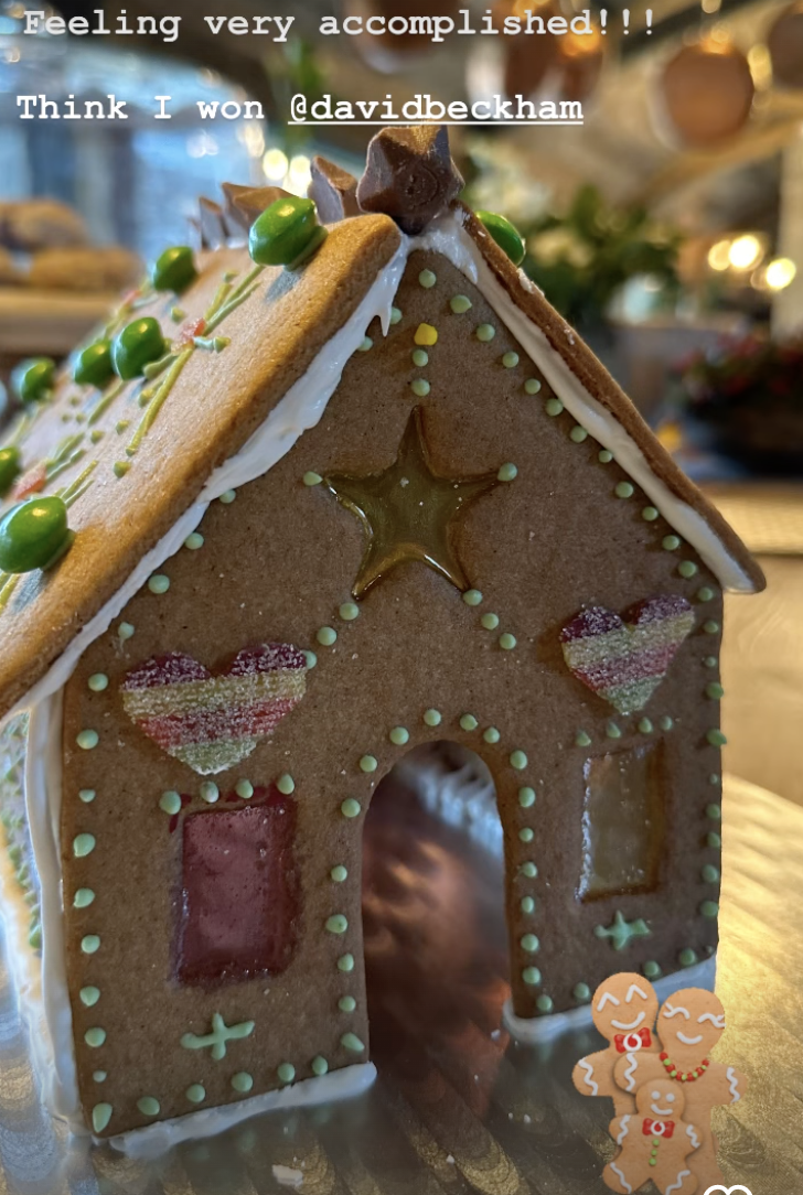 Victoria and David Beckham Get Competitive During Family’s Gingerbread House Decorating Contest