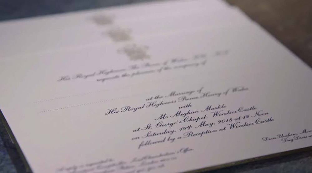 See Prince Harry and Meghan Markle's Adorable Wedding Reception Invite