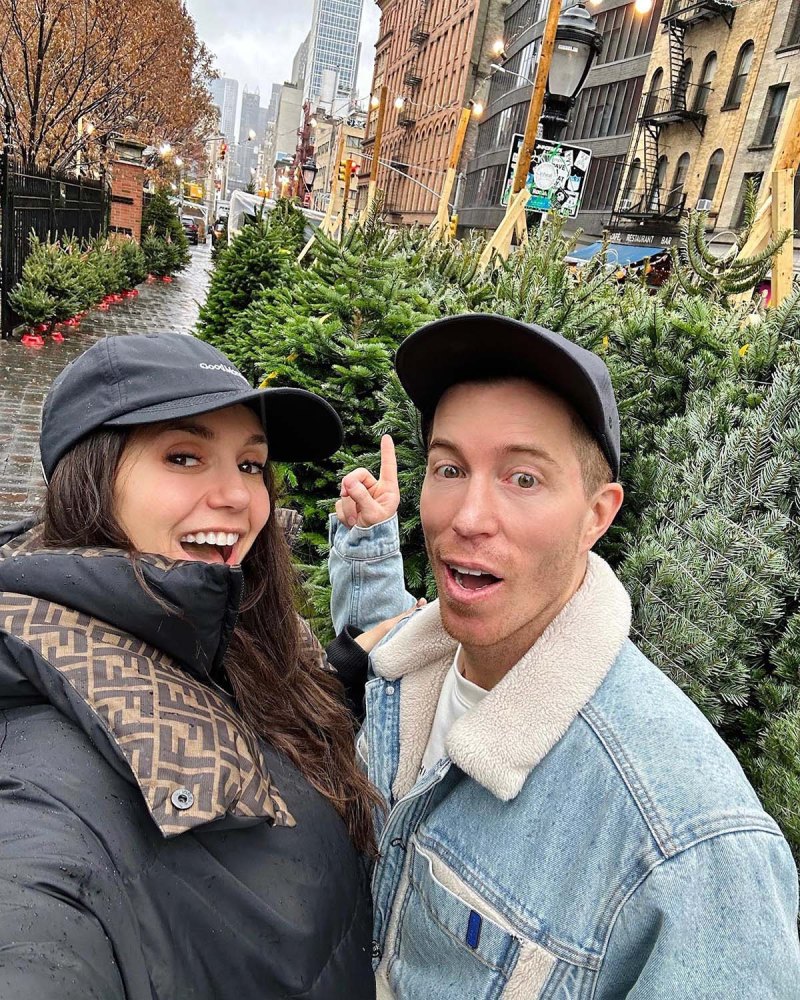 Nina Dobrev and Shaun White Stars visit Christmas tree farms in 2022