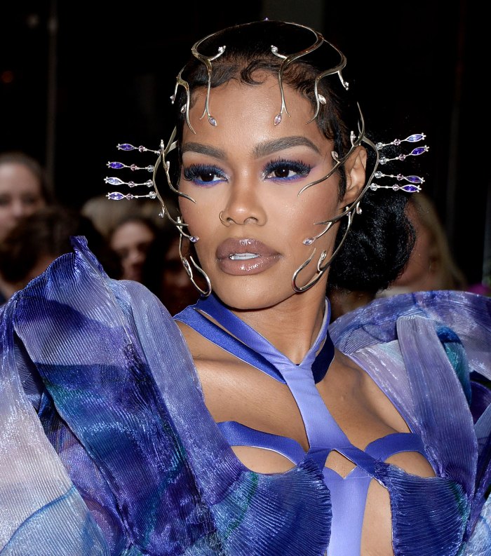 Teyana Taylor's Dermatologist Talks Xeomin, When to Start Injectables and Why She's Against DIY Skincare blue chiffon dress