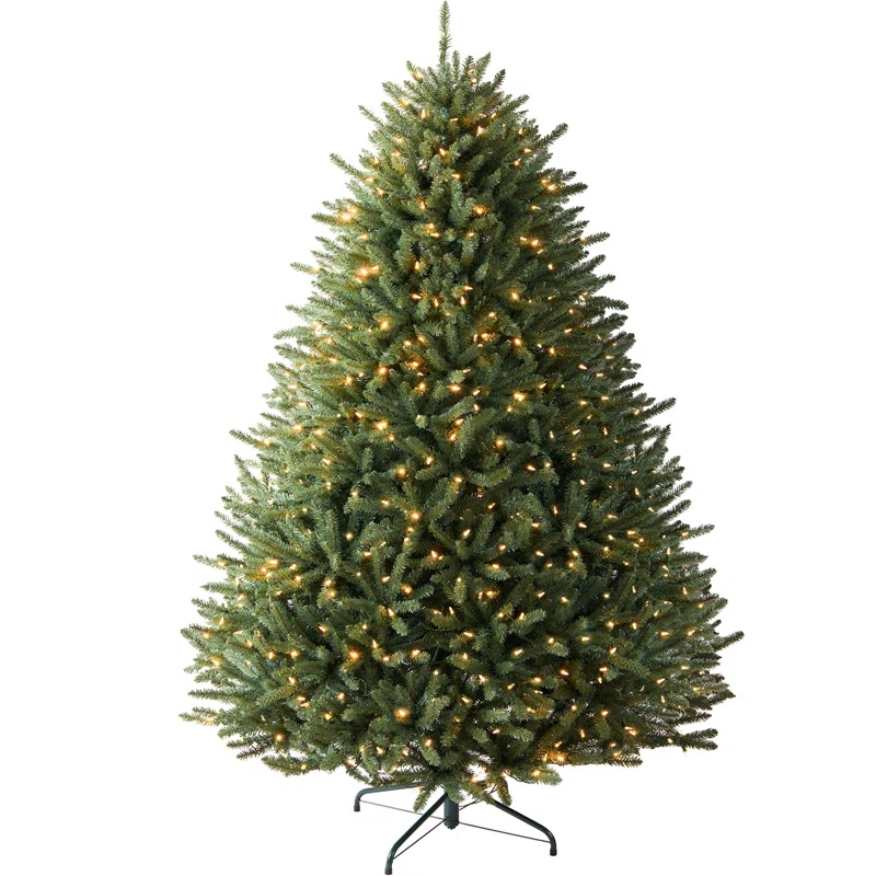 The Holiday Aisle® Lighted Faux Fir Christmas Tree