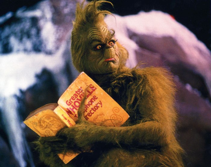TikToker Points Out Jim Carrey Grinch Movie Mistake yellow telephone book